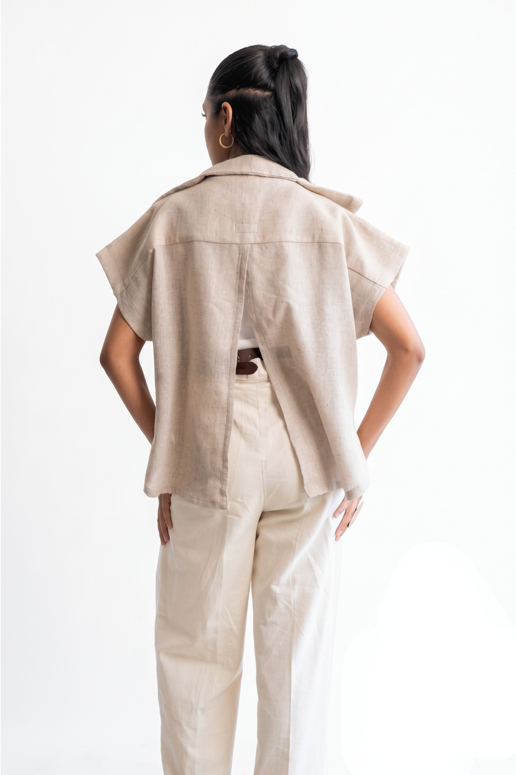 The Everyday Embroidered Soul Jacket Cape (Green Motif)