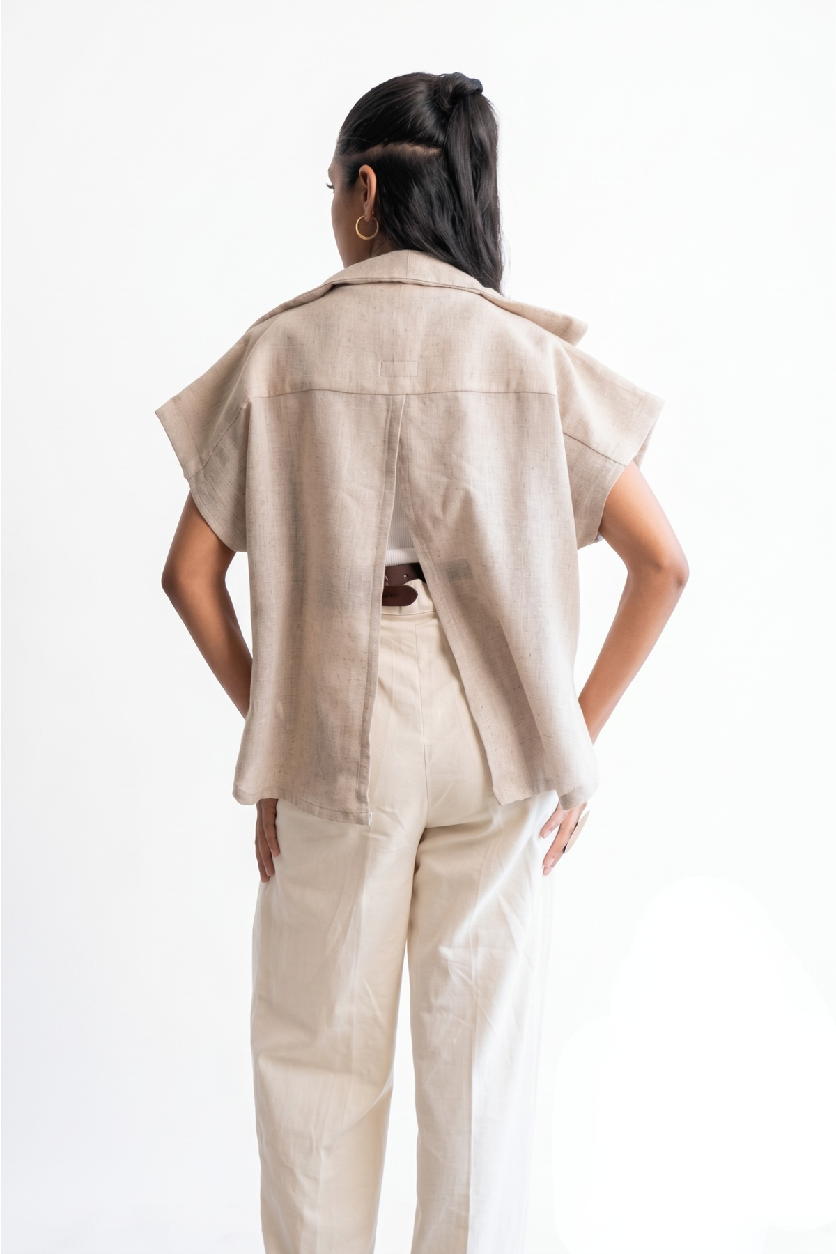 The Everyday Embroidered Soul Jacket Cape (Green Motif)