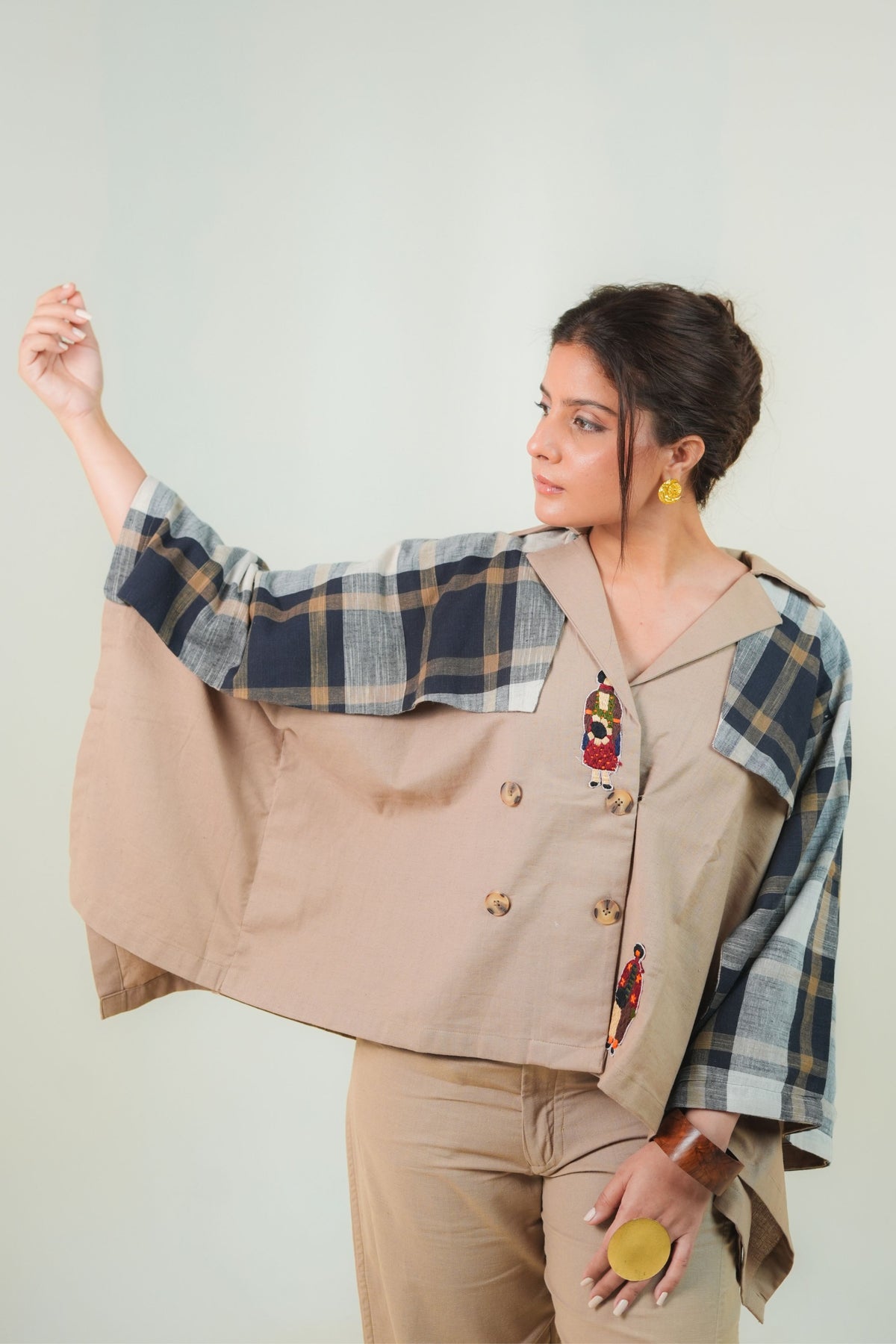 Brown Handscape Jacket