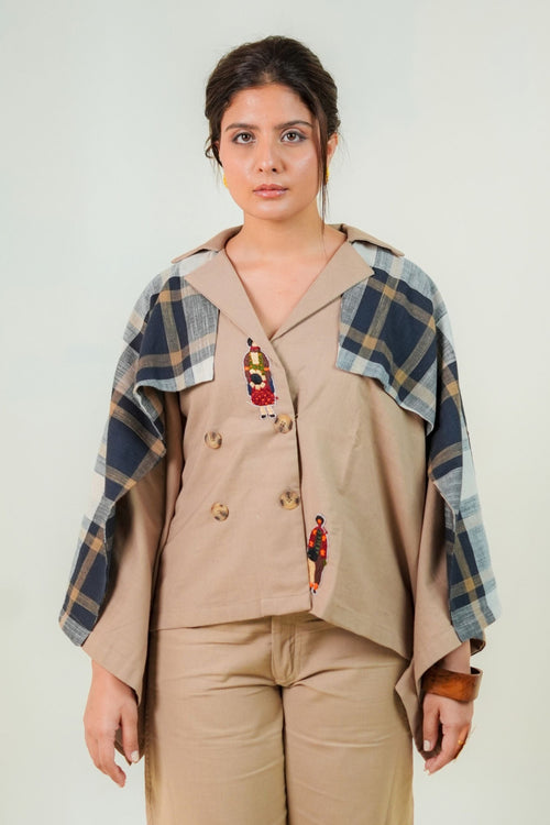 Brown Handscape Jacket