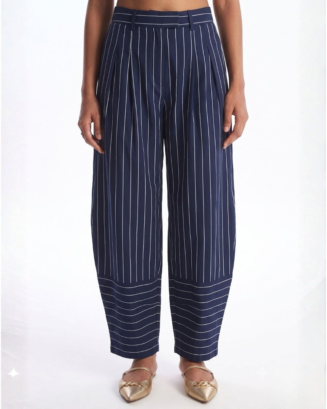 The Blue Meridian Barrel Pants