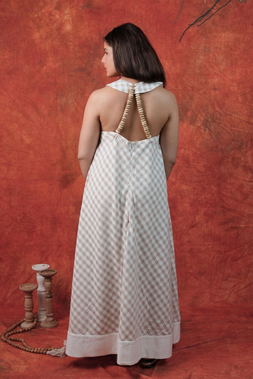 Mala Check Circle Dress
