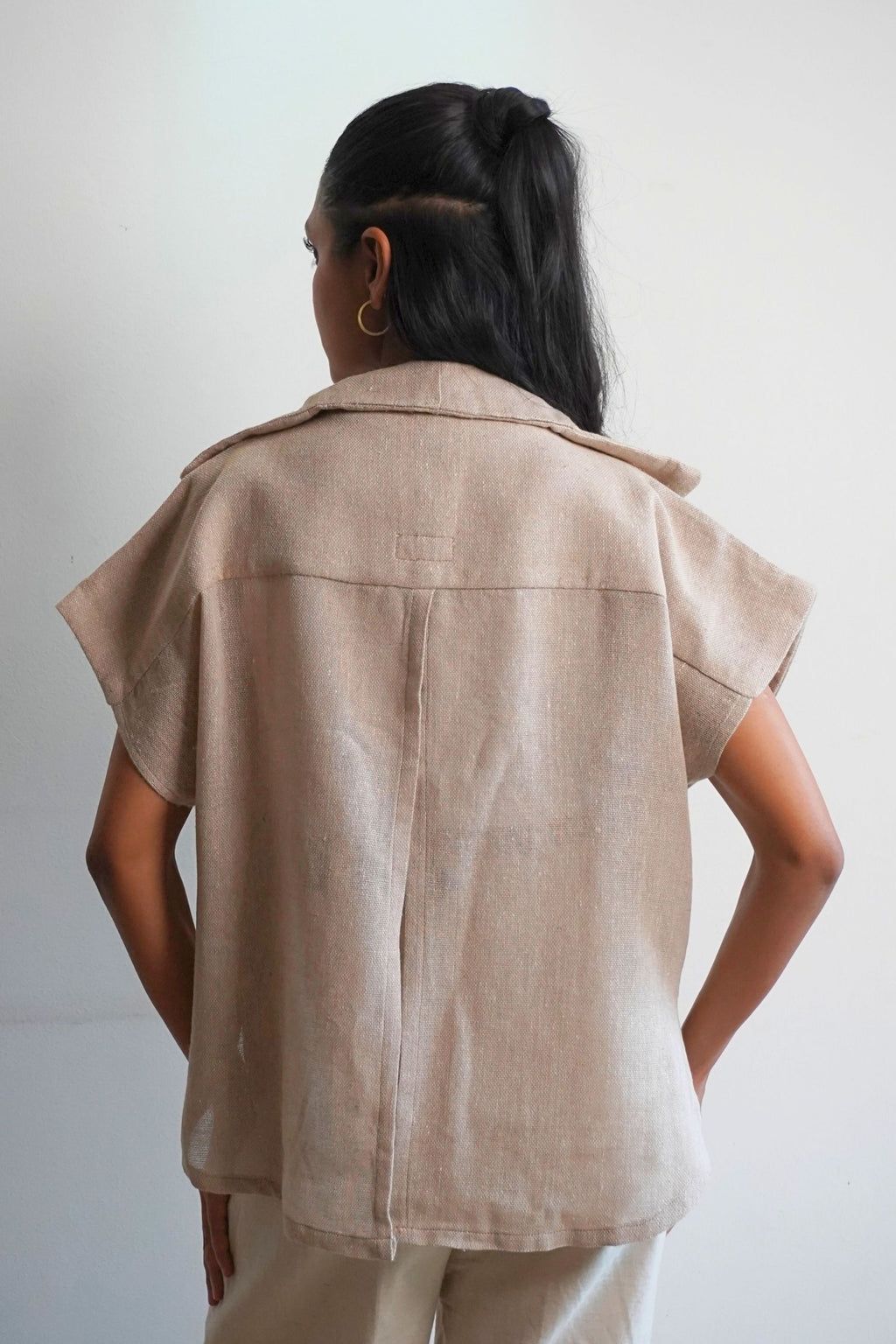 The Everyday Embroidered Soul Jacket Cape (Green Motif)