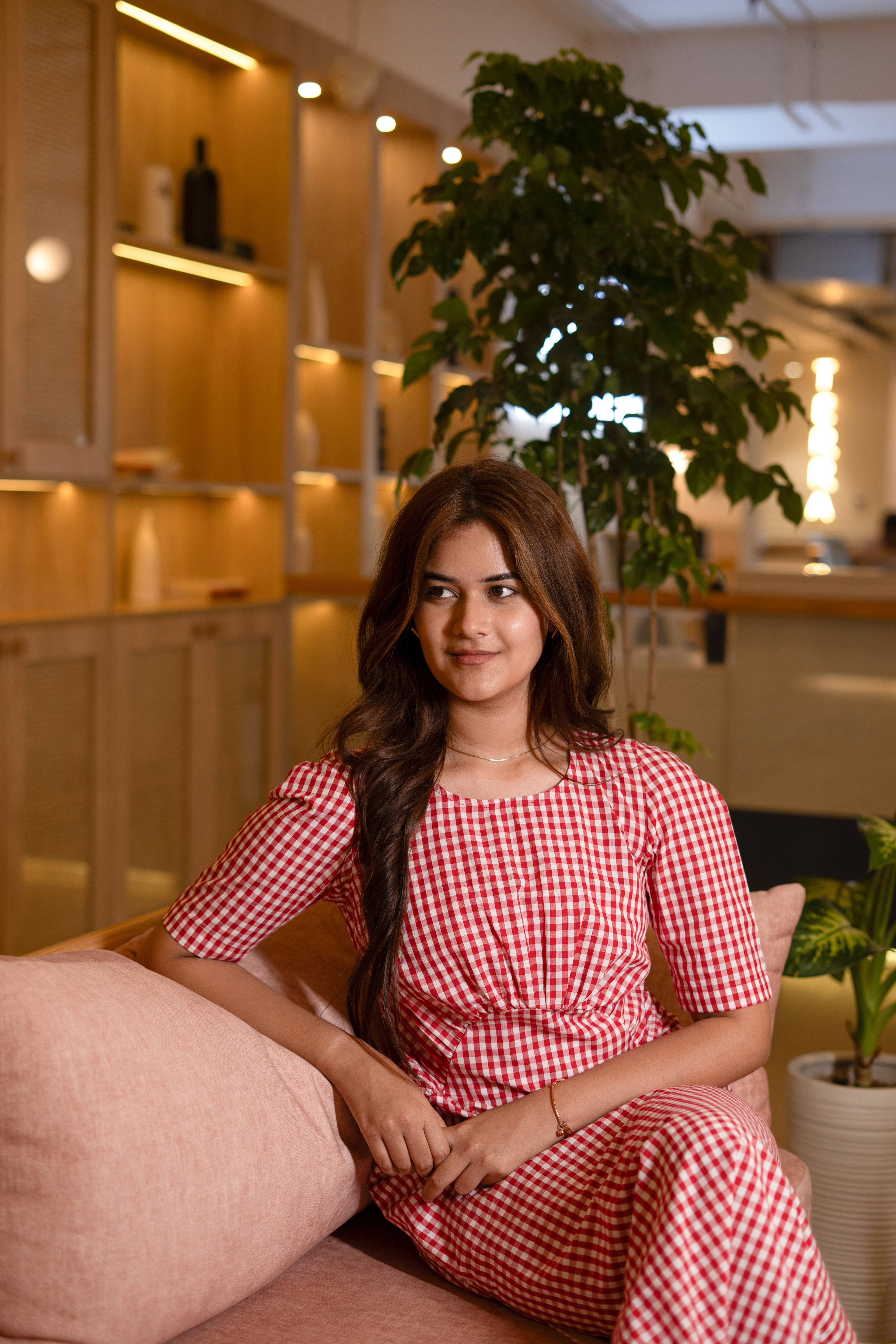 The Minimal Checks Dress