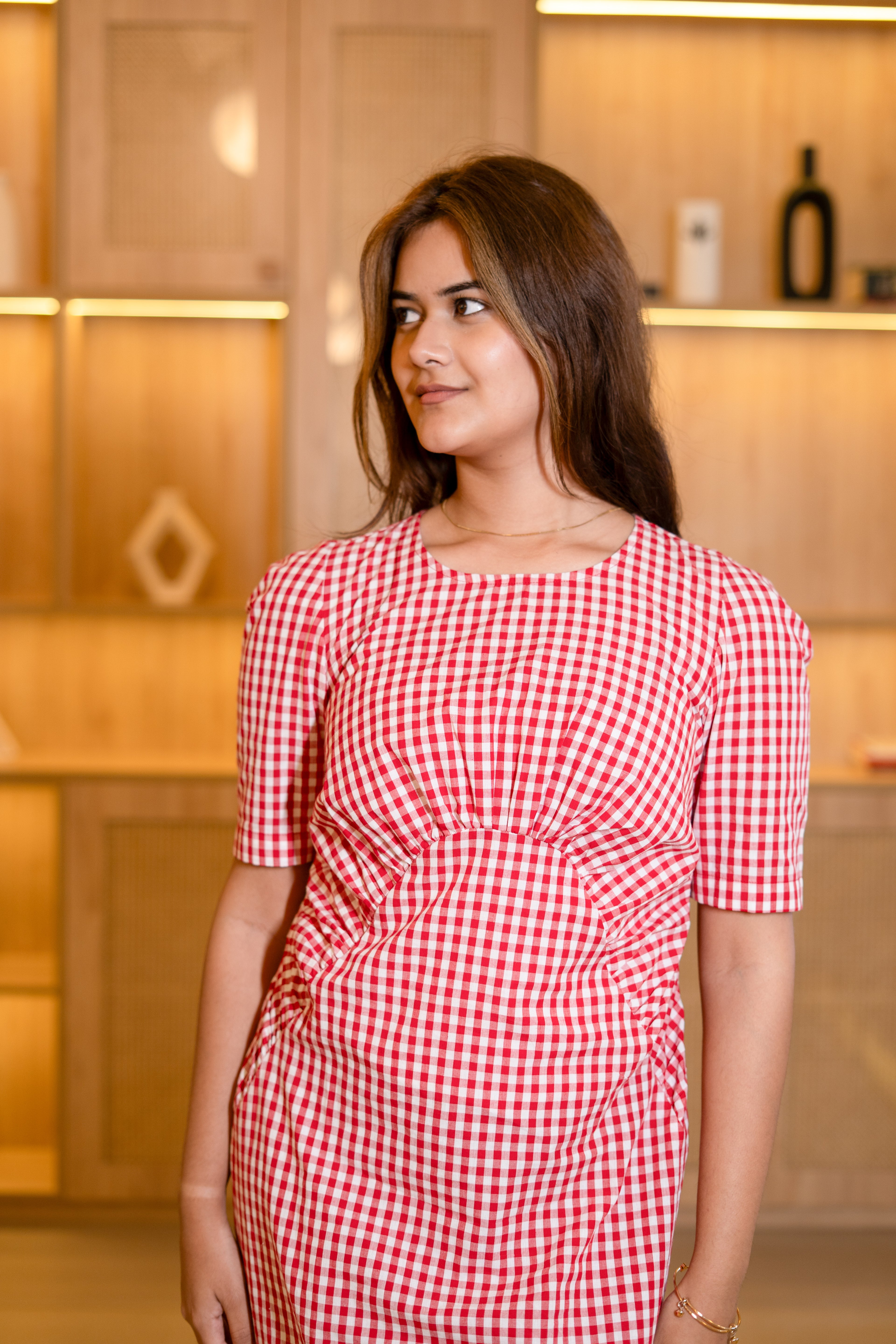 The Minimal Checks Dress